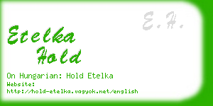 etelka hold business card